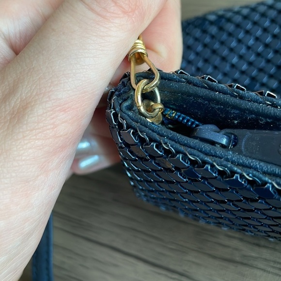 Whiting and Davis International handbag sequin style classic vintage shoulder ba - Picture 7 of 8